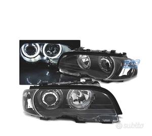 FARI BMW E46 COUPE CABRIO 99-03 ANGEL EYES LED NER
