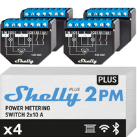 Shelly Plus 2PM - Set di 4