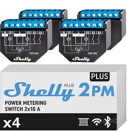 Shelly Plus 2PM - Set di 4