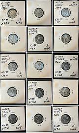 Collectible 9 Coins 1 Dime Roosevelt Dime  🇺🇸
