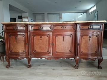 mobile con ripiano in marmo 