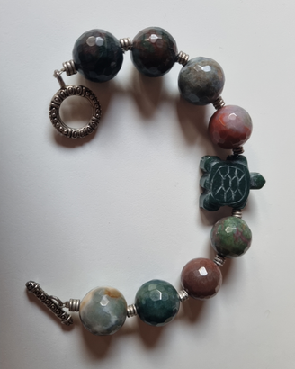 Bracciale tartaruga verde