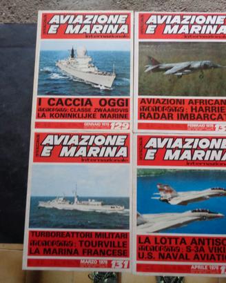 RIVISTA AVIAZIONE E MARINA 4-pezzi-1976[C1]