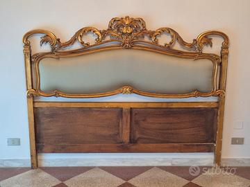 Testiera Letto Matrimoniale in Legno Intagliato