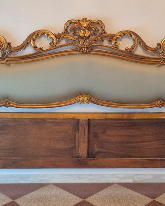 Testiera Letto Matrimoniale in Legno Intagliato