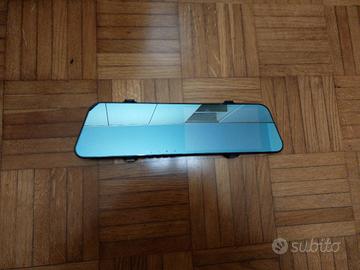 Specchietto retrovisore con doppia DASH-CAM e GPS