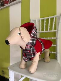 Cappotto in pile con cappuccio