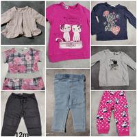 17pz Abbigliamento neonata (maglie, pantaloni...)