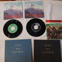 dischi 45 giri in vinile canti della patria