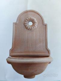 fontana in terracotta a muro