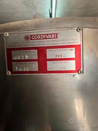 Serbatoio marca CORDIVARI da 1.000litri