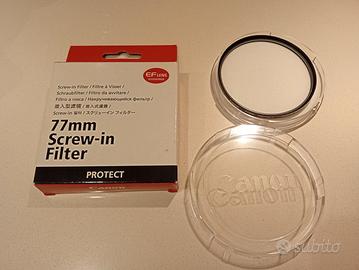 Canon protect 77mm + Kenko MC UV filtro 77