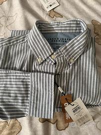 Camicia a righe grigio/celeste Jack&Jones