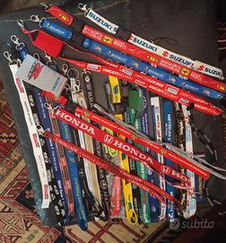 porta chiavi badge sport scuderia pubblicità lacci