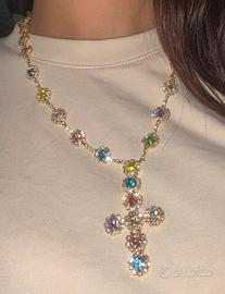 Collana dorata, rosario