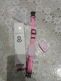 Nuovo , mai utilizzato collarino  GPS rosa.