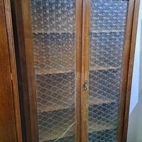 Vetrina italiana 2 ante in noce