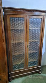 Vetrina italiana 2 ante in noce