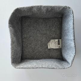 Scatola contenitore IKEA drona in  feltro grigio 