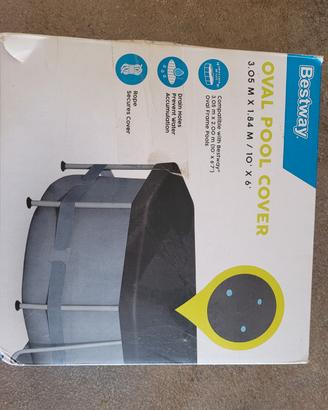 Bestway telo ovale piscina 3.05x1.84×10 × 6