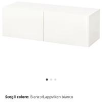 Mobile IKEA BESTA bianco , parete attrezzata TV