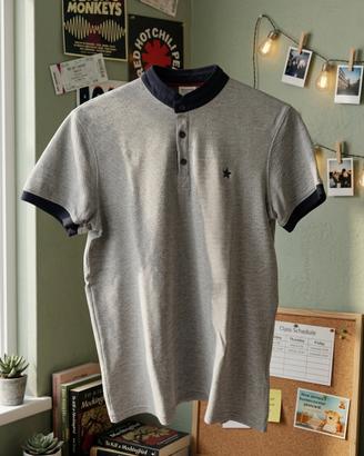 T-shirt Piazza Italia – grigio/blu