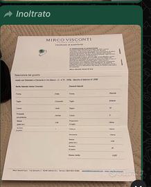 Anello in oro bianco con pietre Marco Visconti