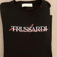 maglia donna cotone nera Trussardi