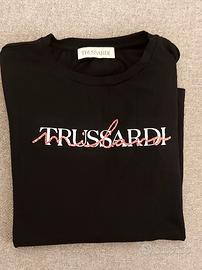 maglia donna cotone nera Trussardi