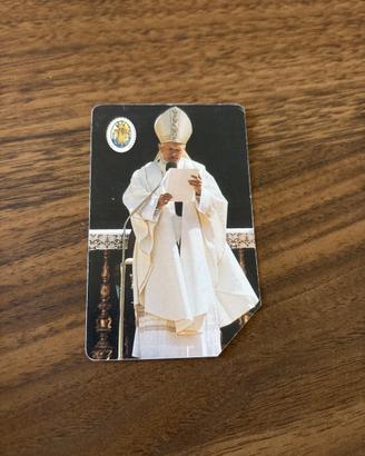 Scheda telefonica Papa Giovanni Paolo II