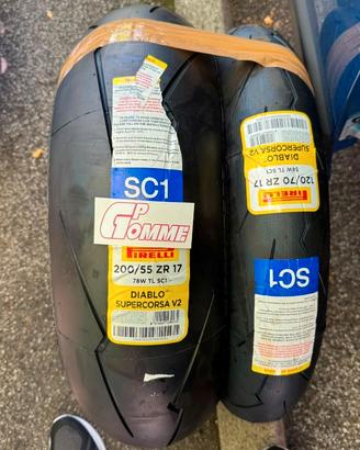 Pirelli supercorsa SC1 nuove 200/55  120/70