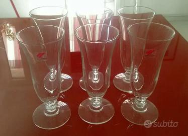 Set 6 Bicchieri BORMIOLI ROCCO Vetro Anni 70