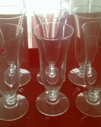 Set 6 Bicchieri BORMIOLI ROCCO Vetro Anni 70