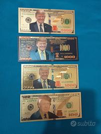 FINTE BANCONOTE LAMINATE TRUMP ELEZIONI 2024