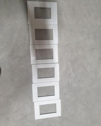 6 placchette vimar 3 posizioni bianche