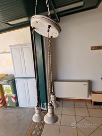 lampadario in ceramica 
