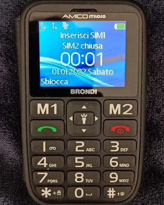 Cellulare Brondi Senior GSM Amico Stiloso tasti gr