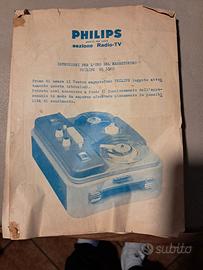 Magnetofono a Bobine Vintage Philips EL 3520- 1956