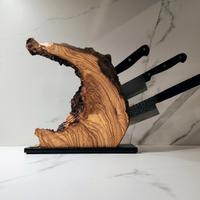 Portacoltelli Magnetico In Legno D'Ulivo 
