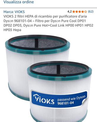 Filtro per Dysоn Pure Cool Dysоn Pure Hot+Cool