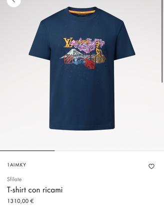 T-shirt con ricami Louis Vuitton x Nigo