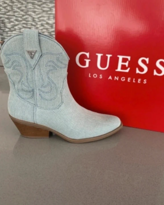 GUESS Denim Western Boots – Size 36.5, Brand New