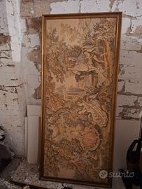 Arazzo vintage stile Aubusson/Gobelin 165×73,5 cm