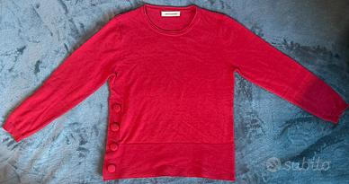Veronica Damiani Maglia Rossa Bottoni Tg M