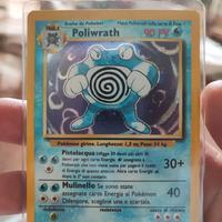 carta Pokémon poliwrath olografica