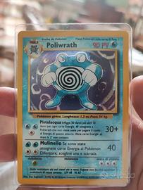 carta Pokémon poliwrath olografica