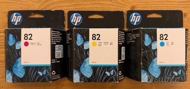 Cartucce plotter HP 82 ciano magenta giallo