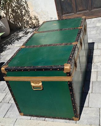 baule vintage verde