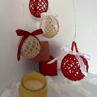Set di palline di Natale fatte a mano