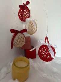 Set di palline di Natale fatte a mano